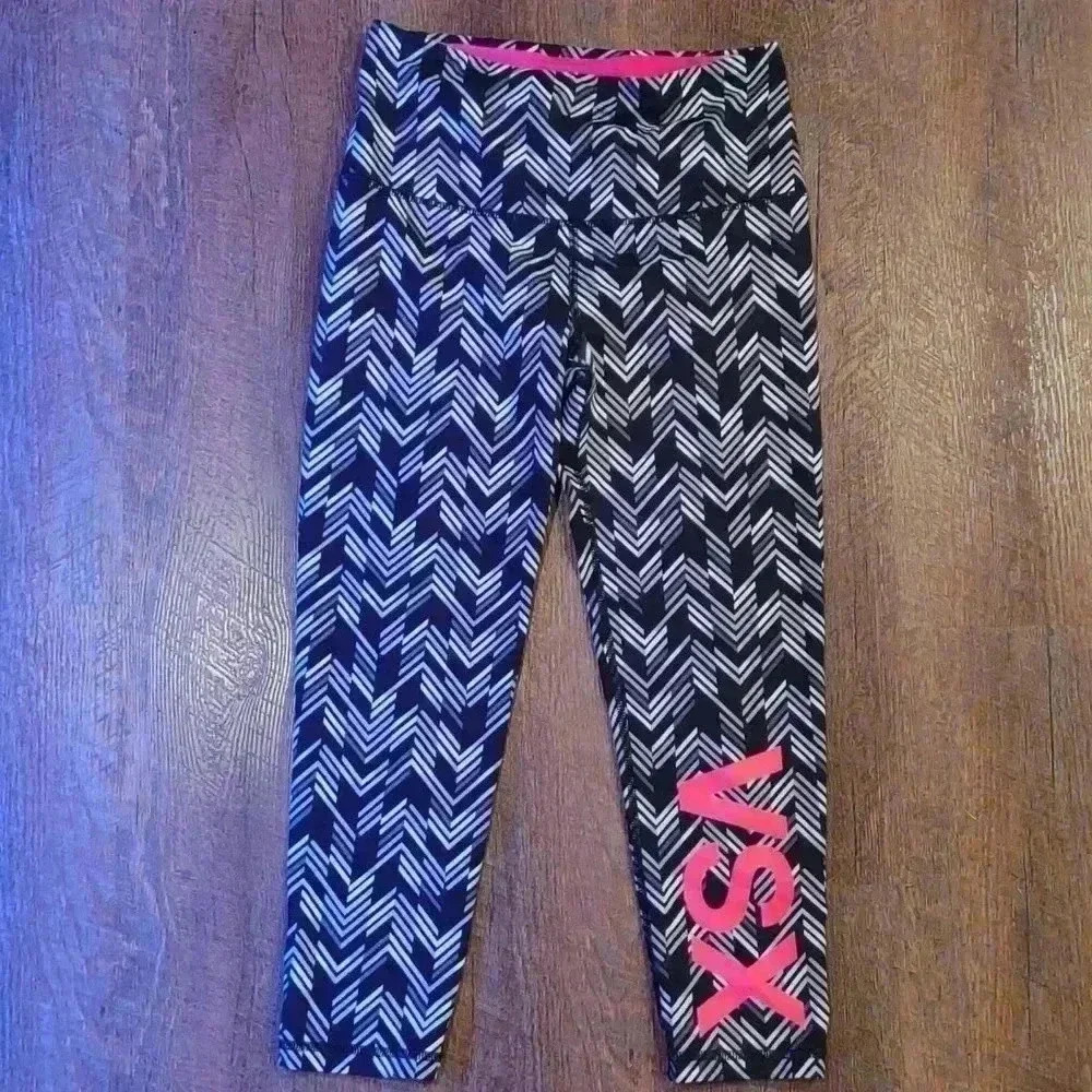 VSX black‎ white capri small workout athletic leggings